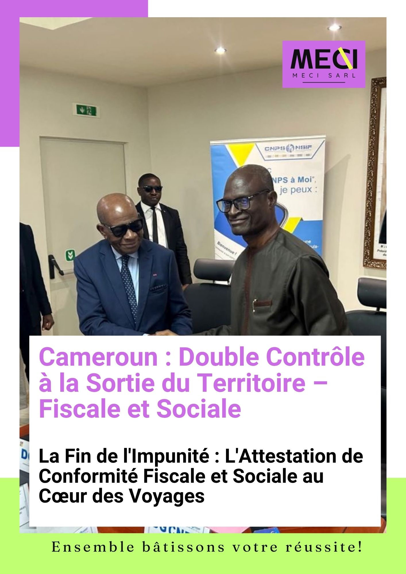 Cameroun : Double Contrôle à la Sortie du Territoire – Fiscale et Sociale